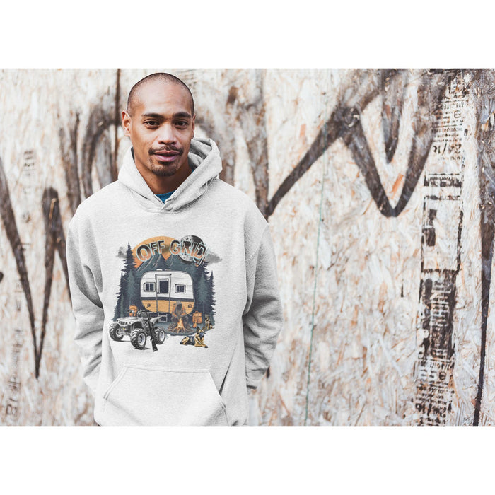 Trini Skies Off The Grid Nature Graphic Pullover Hoodie Sweatshirt