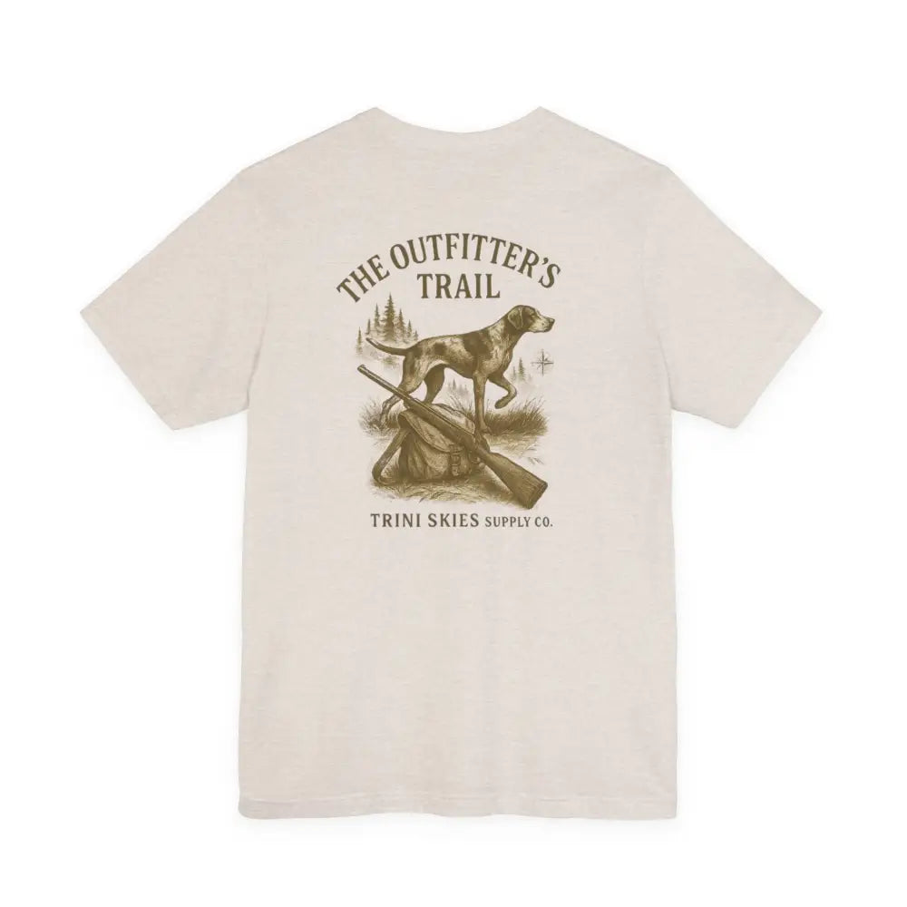 Cream Trini Skies Outfitter’s Trail Hunting Dog T-Shirt