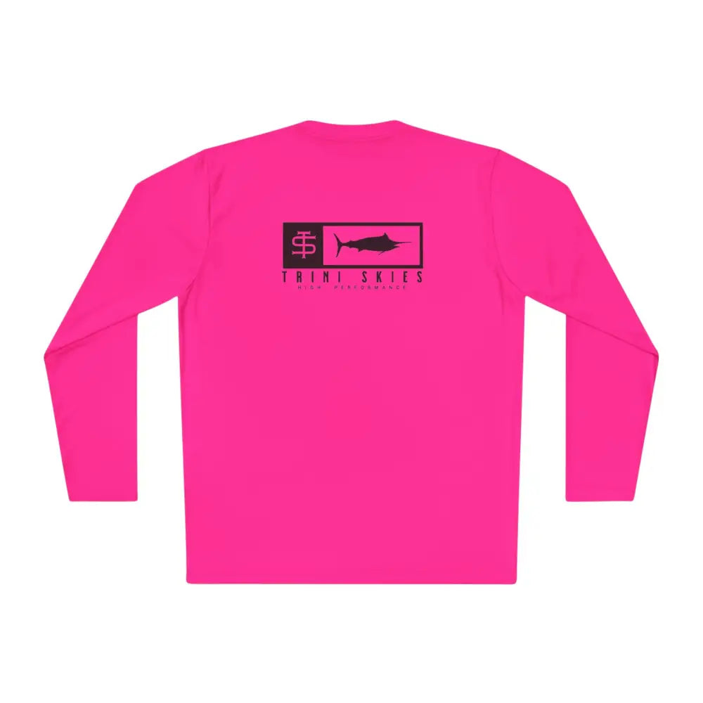 Trini Skies Performance pink long-sleeve fishing shirt with UV protection