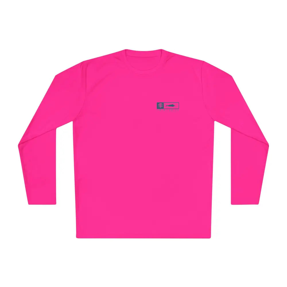 Vibrant pink Trini Skies Performance fishing long sleeve shirt with UV protection