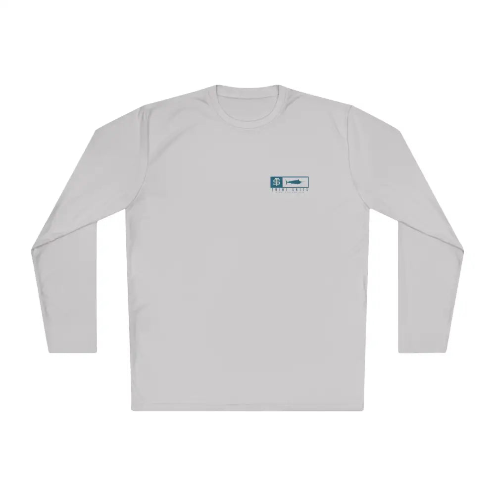 Light gray Trini Skies Performance fishing long sleeve shirt with UV protection