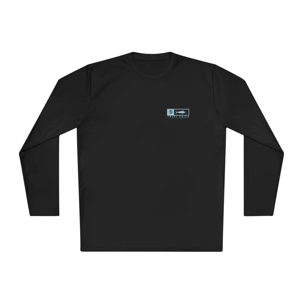 Trini Skies performance fishing long sleeve shirt with fish logo