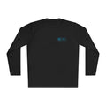 Trini Skies performance fishing long sleeve shirt with black fabric and teal logo