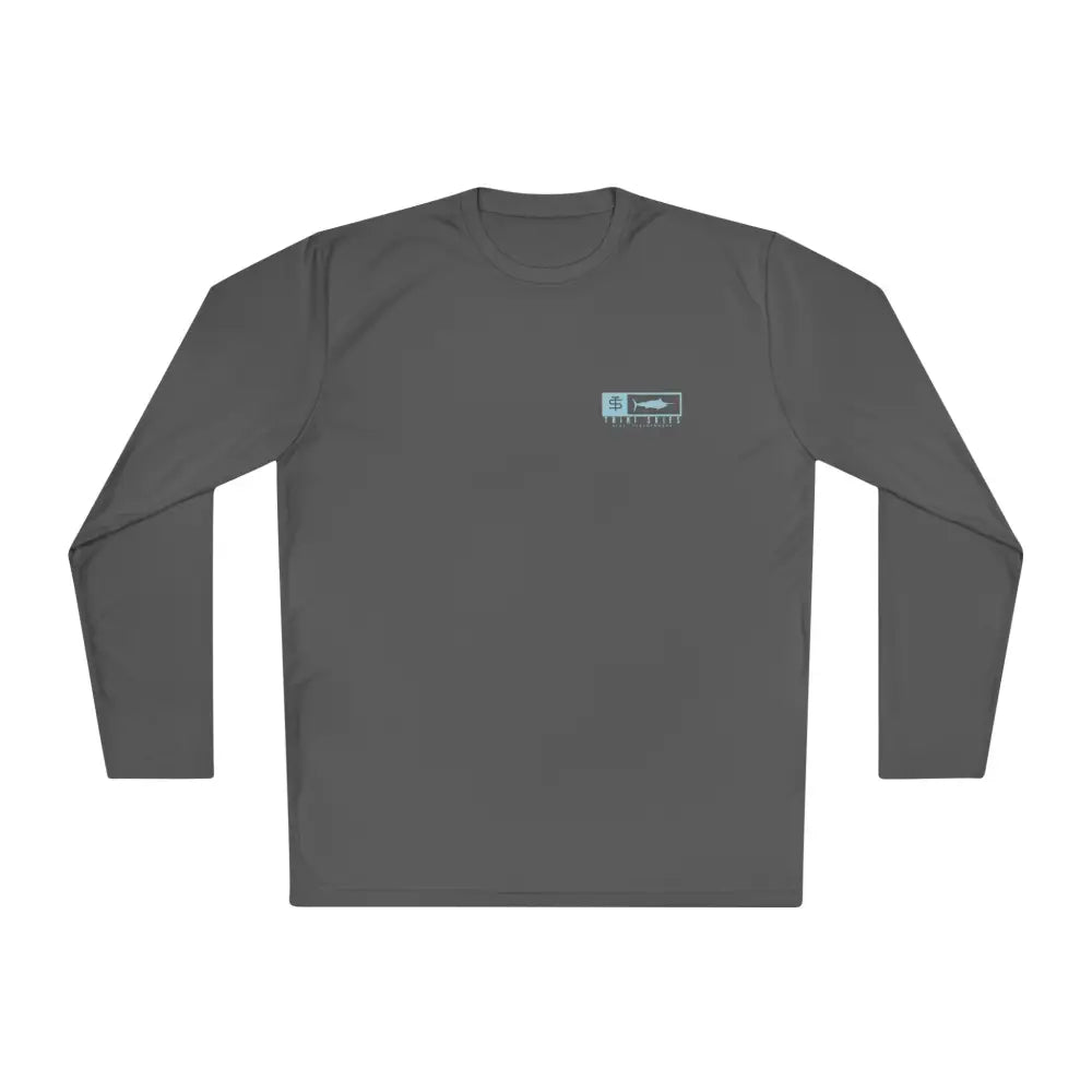 Trini Skies performance fishing long sleeve shirt with UV protection and fish logo