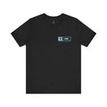 Trini Skies performance fishing t-shirt with blue skies graphic