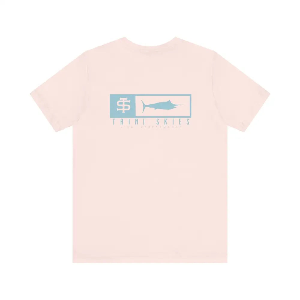 Trini skies performance fishing t-shirt with marlin graphic