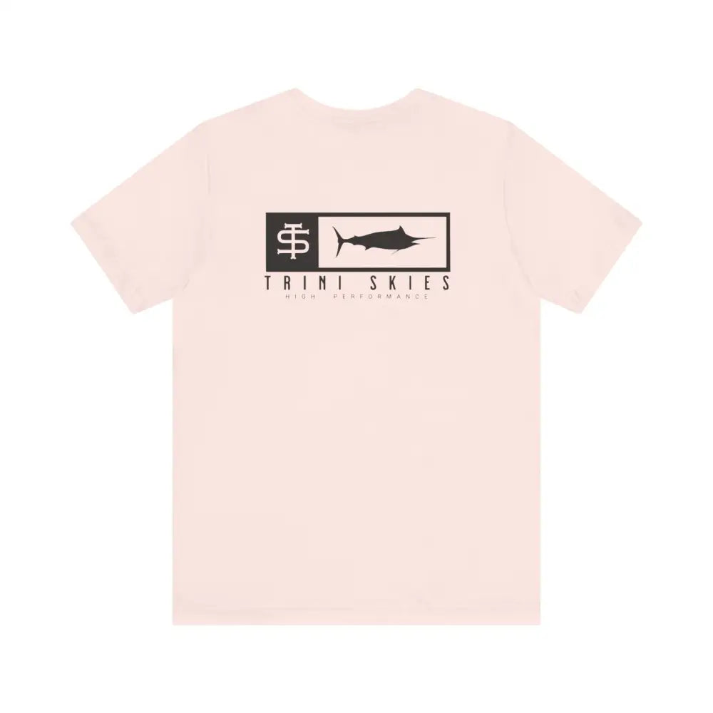 Trini skies performance cotton crewneck t-shirt with marlin logo