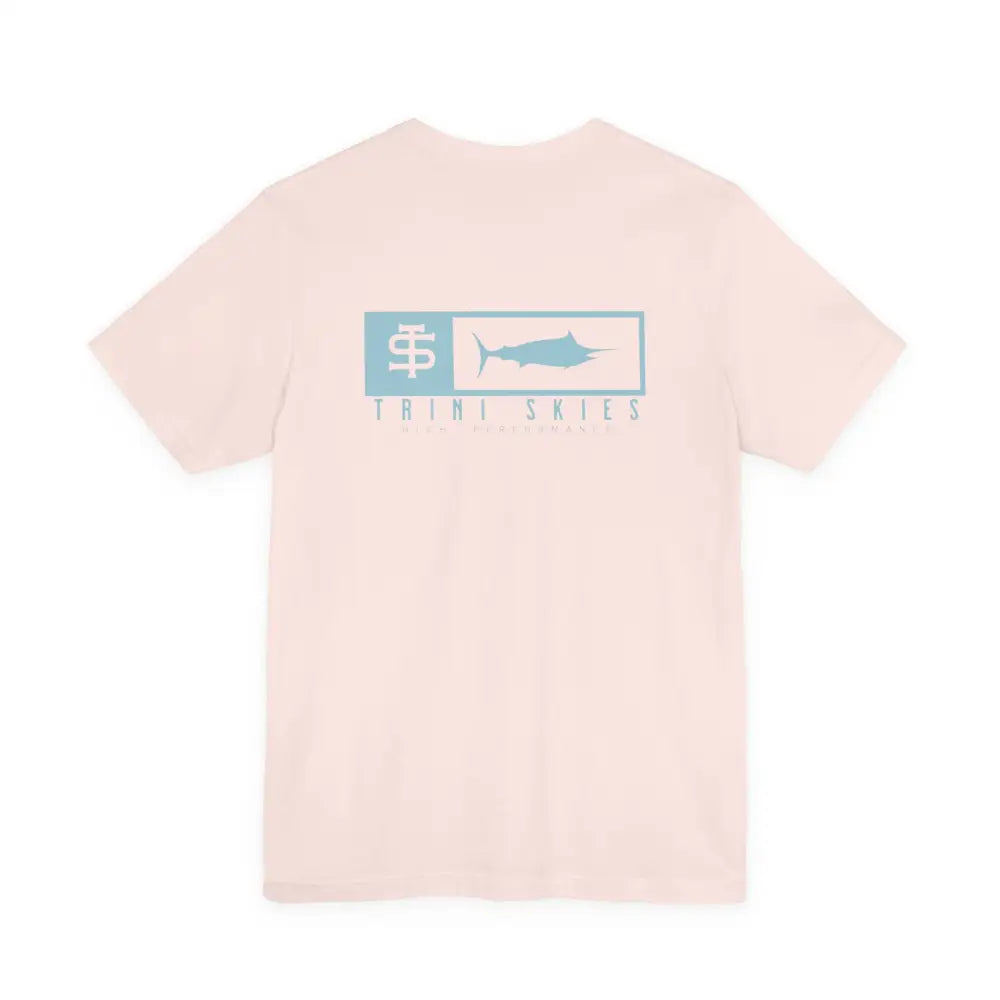 Trini Skies performance fishing t-shirt with marlin graphic