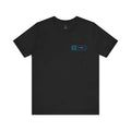 Trini Skies performance fishing t-shirt with teal fish dollar graphic