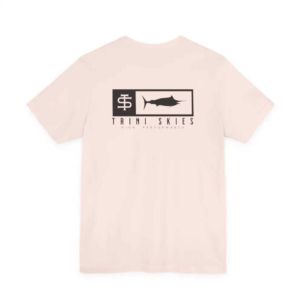 Trini skies performance cotton crewneck t-shirt with marlin logo