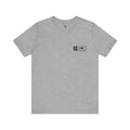 Trini Skies performance fishing t-shirt in heather gray with fish logo