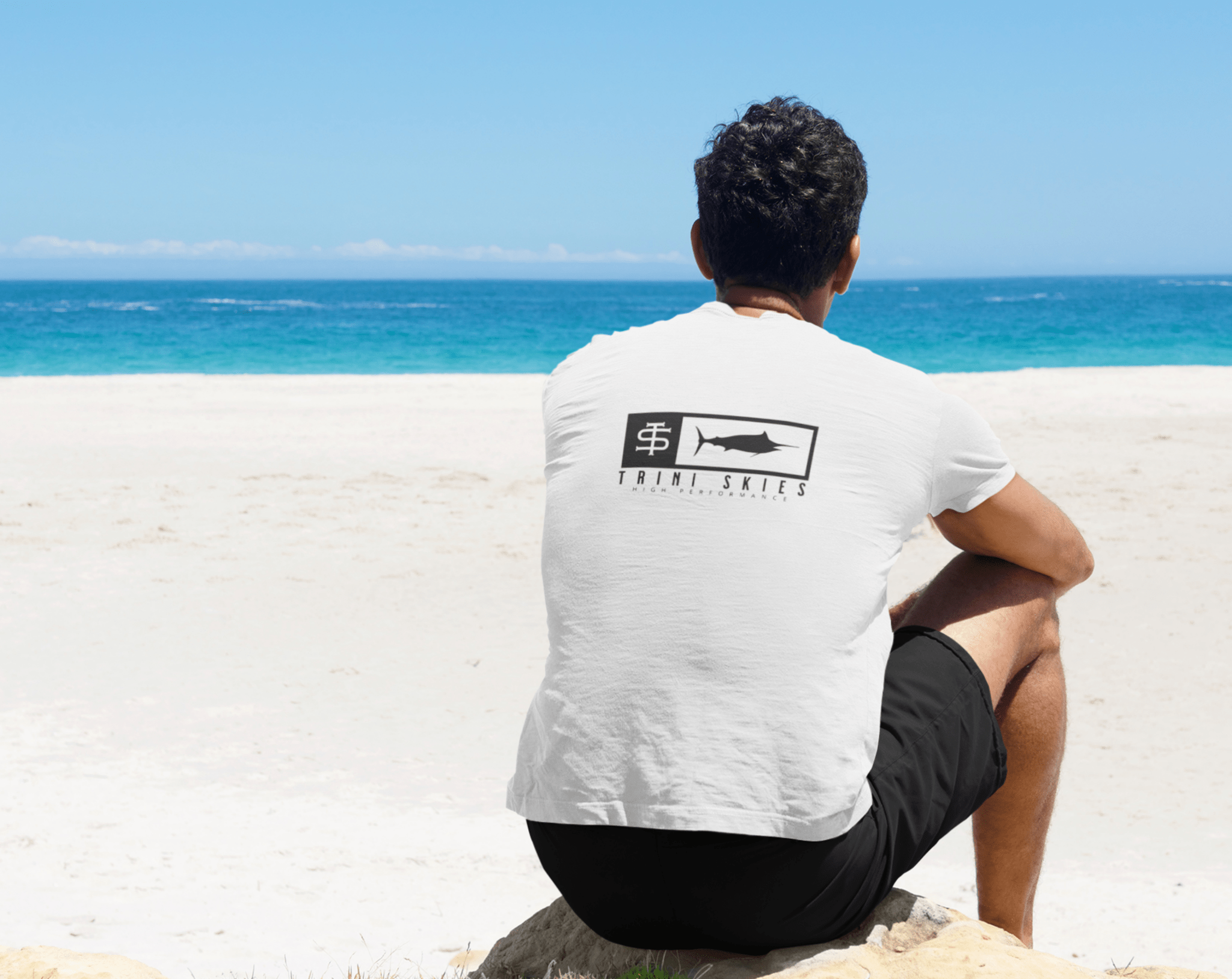 Trini Skies Performance Fishing T-Shirt Cotton Crewneck for All - Day Comfort - Triniskies