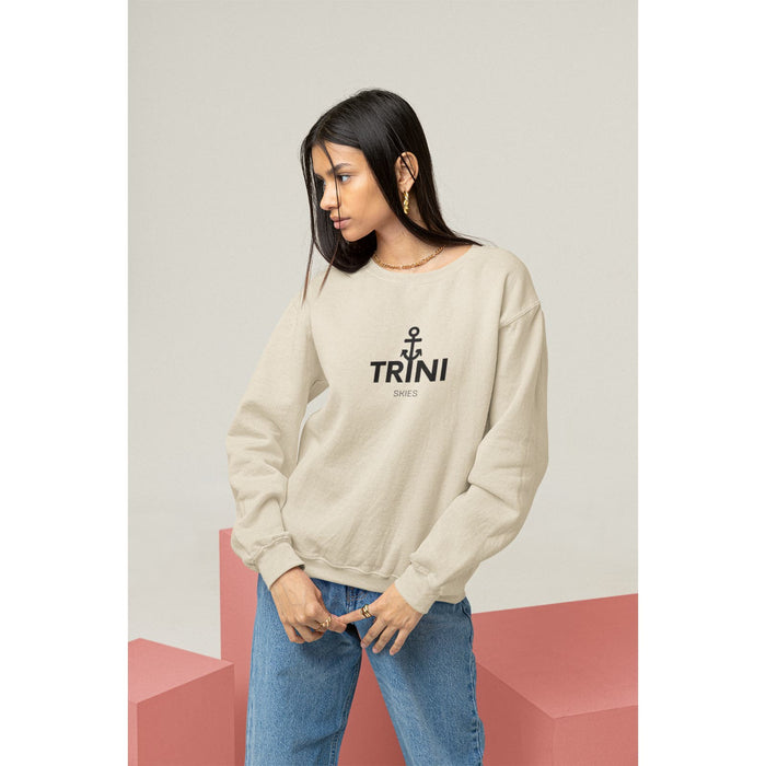 Trini Skies Trini Skies Nautical Oversized Anchor Away Pullover Crewneck Sweatshirt