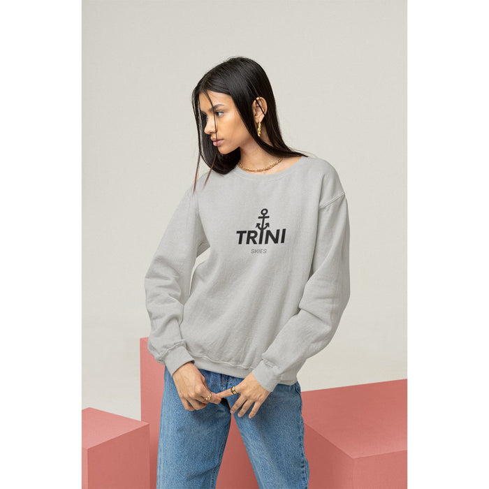 Trini Skies Trini Skies Nautical Oversized Anchor Away Pullover Crewneck Sweatshirt