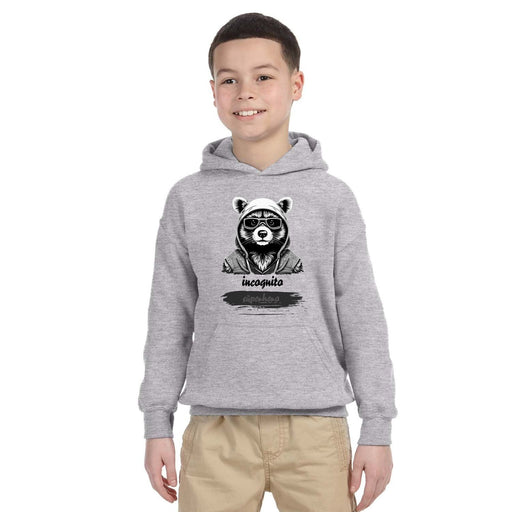 Trini Skies Unleash the Hero Within: Youth Incognito Superhero Hoodie in Black and Gray