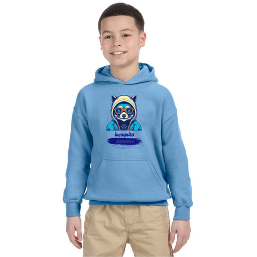 Trini Skies Unleash the Hero Within: Youth Incognito Superhero Hoodie in Gray and Blue