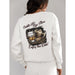 Trini Skies Whiskey Adventures Enjoy The Ride Graphic Lo Sleeve Pullover Crewneck Sweatshirt