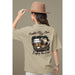 Trini Skies Whiskey Adventures Enjoy The Ride Graphic Short Sleeve Pullover Crewneck Tshirt