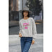 Trini Skies You Complete Me Graphic Long Sleeve Crewneck Pullover Sweatshirt