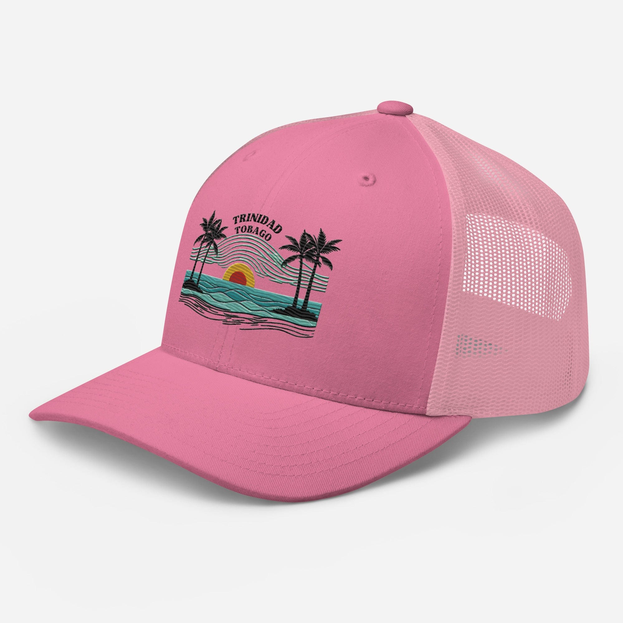 Trinidad and Tobago Island Paradise Trucker Cap – Stylish Mesh Back Hat Womens Hat Mens Hat - Triniskies