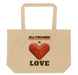 Triniskies All You Need is Love" Organic Cotton Tote Bag: Eco-Friendly Essential for Every Journey!