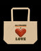 Triniskies All You Need is Love" Organic Cotton Tote Bag: Eco-Friendly Essential for Every Journey!