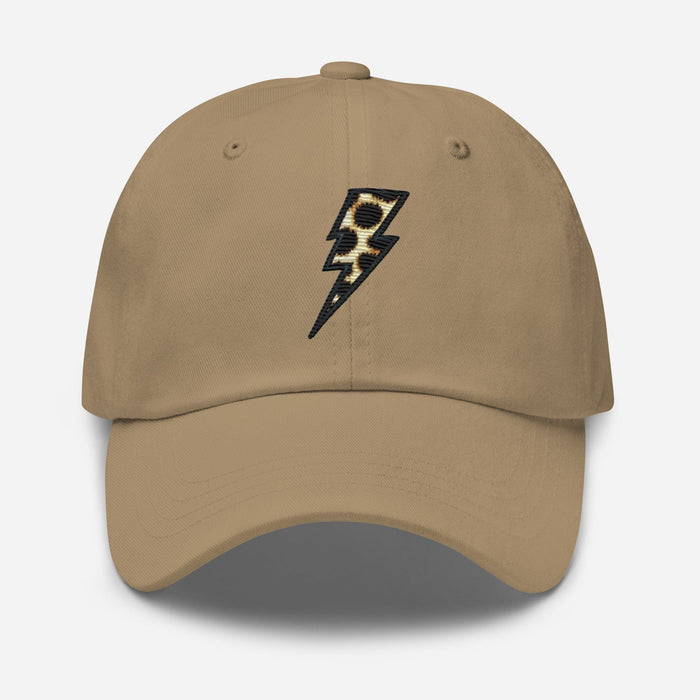 Triniskies Animal Print Embroidered Lightning Bolt Dad Hat - Low Profile Adjustable Cap Great Casual Hat Great Gift