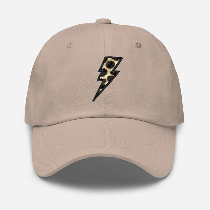 Triniskies Animal Print Embroidered Lightning Bolt Dad Hat - Low Profile Adjustable Cap Great Casual Hat Great Gift