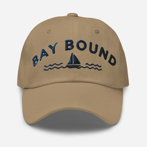 Triniskies Bay Bound Embroidered Dad Hat - Low Profile, Adjustable Strap, Coastal Style Maryland Hat Chesapeake