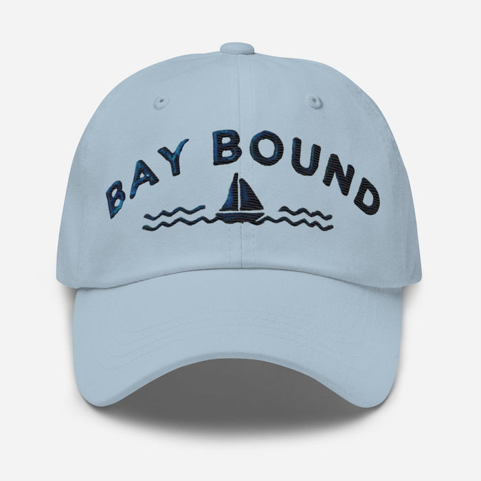 Triniskies Bay Bound Embroidered Dad Hat - Low Profile, Adjustable Strap, Coastal Style Maryland Hat Chesapeake