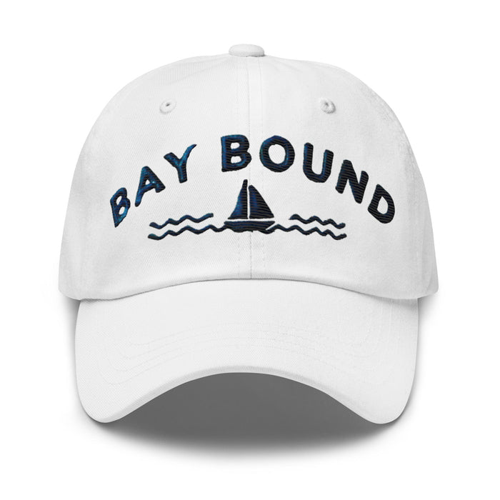 Triniskies Bay Bound Embroidered Dad Hat - Low Profile, Adjustable Strap, Coastal Style Maryland Hat Chesapeake