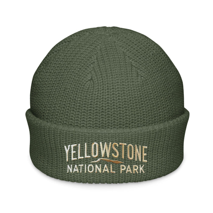 Triniskies  BEANIE Cypress Embroidered Yellowstone National Park Fisherman Beanie | Warm Ribbed Knit Hat