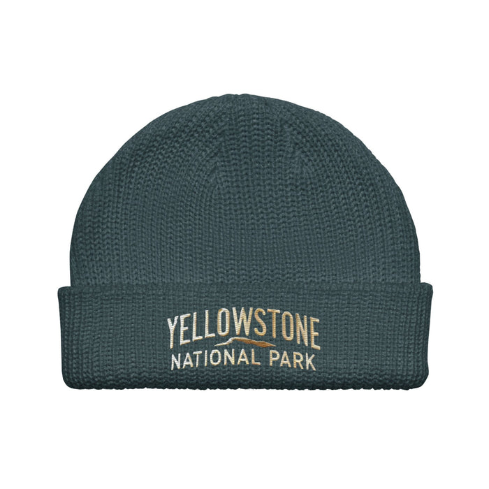 Triniskies  BEANIE Embroidered Yellowstone National Park Fisherman Beanie | Warm Ribbed Knit Hat