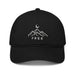 Triniskies  Black Camping Hiking Free in the Wilderness Minimalist Embroidered Organic Dad Hat