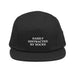 Triniskies  Black Easily Distracted by Rocks Embroidered Five-Panel Camper Cap