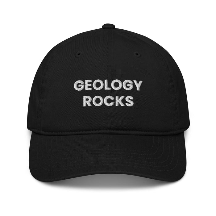 Triniskies  Black Geology Rocks Embroidered Organic Cotton Dad Hat