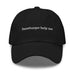 Triniskies  Black Hamburger Help Me Embroidered Dad Hat