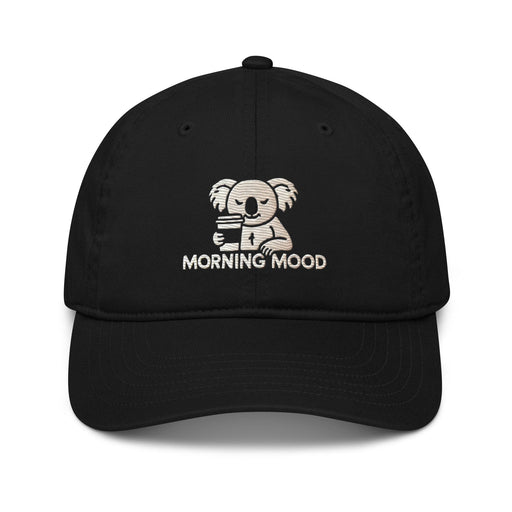 Triniskies  Black Morning Mood Koala Embroidered Organic Dad Hat – Embrace Your Inner Koala