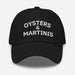 Triniskies  Black Oysters & Martinis Embroidered Dad Hat