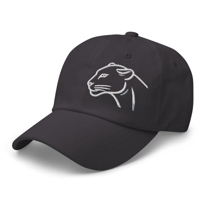 Triniskies Black Panther Embroidered Low Profile Adjustable Dad hat. Cotton