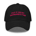 Triniskies  Black Put It on My Husband's Tab Embroidered Dad Hat