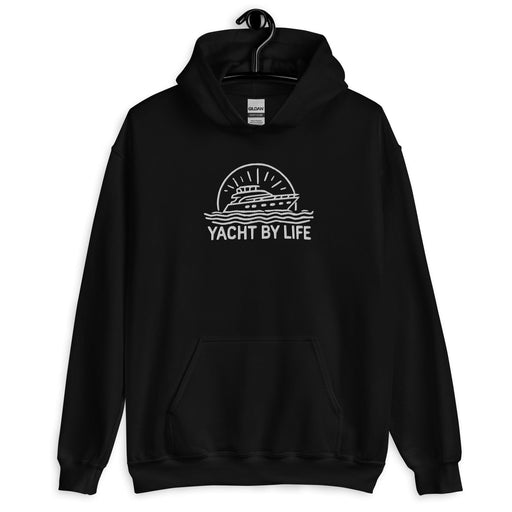 Triniskies  Black / S Yacht Life Embroidered Unisex Hoodie Cozy Nautical Vibes