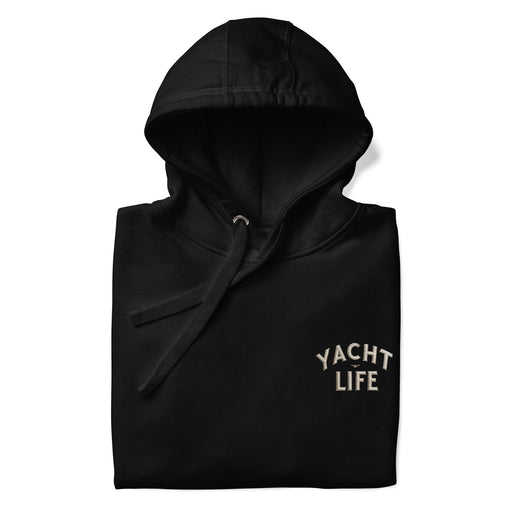 Triniskies  Black / S Yacht Life Embroidered Unisex Hoodie Nautical Comfort in Style