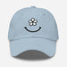 Triniskies Bloom with Joy Embroidered Floral Smiley Face Dad Hat Fill Your Day With Simple Joys Great Gift Idea