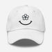 Triniskies Bloom with Joy Embroidered Floral Smiley Face Dad Hat Fill Your Day With Simple Joys Great Gift Idea