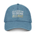 Triniskies  Blue It’s a Good Day to Drink on a Boat Embroidered Denim Hat | Nautical Party Cap