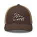 Triniskies  Brown/ Khaki Wander Often Minimalist Mountain Landscape Trucker Hat – Camping & Hiking