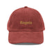 Triniskies  Burgundy Bagels Embroidered Corduroy Hat - Retro Done Right