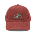 Triniskies  Burgundy Mama Bird Feeding Baby Birds Corduroy Cap – Embroidered Nature Design