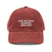 Triniskies  Burgundy Not All Who Wander Are Lost Embroidered Corduroy Cap